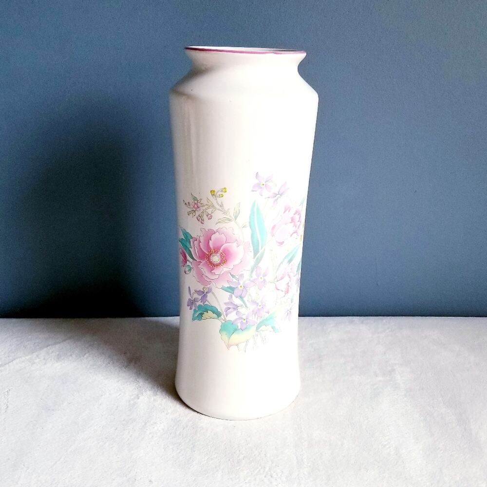 Vintage Lozapenco Vase Chili Floral Flowers Art Hand-Painted